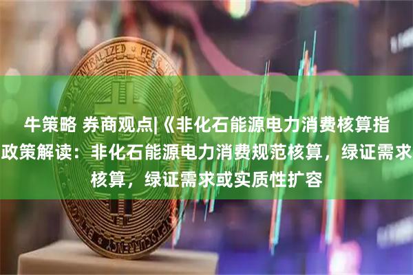牛策略 券商观点|《非化石能源电力消费核算指南（试行）》政策解读：非化石能源电力消费规范核算，绿证需求或实质性扩容