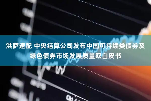 洪萨速配 中央结算公司发布中国可持续类债券及绿色债券市场发展质量双白皮书