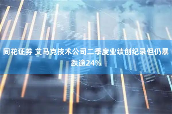 同花证券 艾马克技术公司二季度业绩创纪录但仍暴跌逾24%
